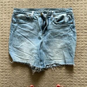 Denim cut off shorts